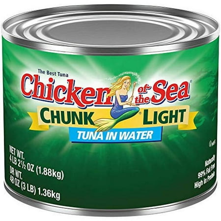 Chicken of the Sea Chunk Light Tuna in Water  Wild Caught Tuna  66.5-Ounce Can (Pack of 1)