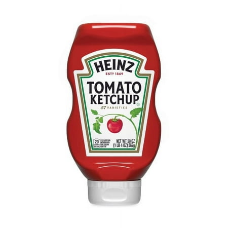 1Pack Heinz Tomato Ketchup Squeeze Bottle  20 Oz Bottle  3/Pack  (20901009)