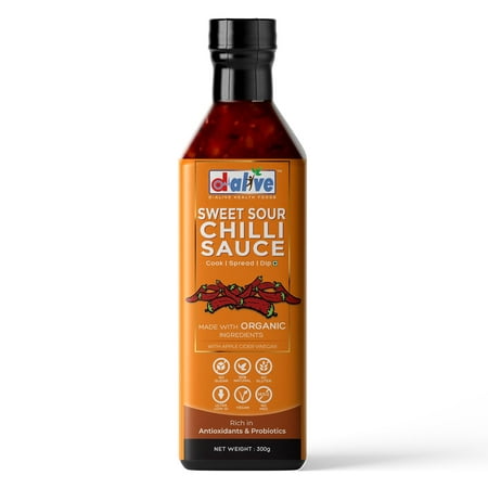 Sweet Sour Chilli Sauce (Dipping & Cooking)  Sugar-free  100% Natural & Fresh  Gluten-free (10.5 Oz)