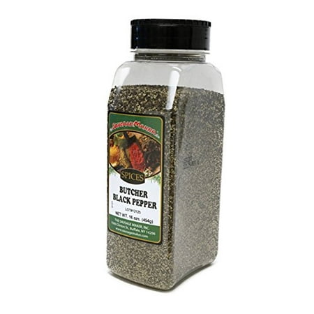 - Ground Black Pepper  Coarse  10 Mesh  16 Oz.
