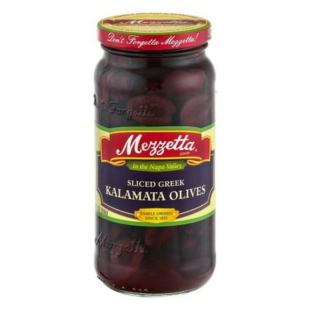 Mezzetta Kalamata Olives Sliced Greek (Pack of 3)
