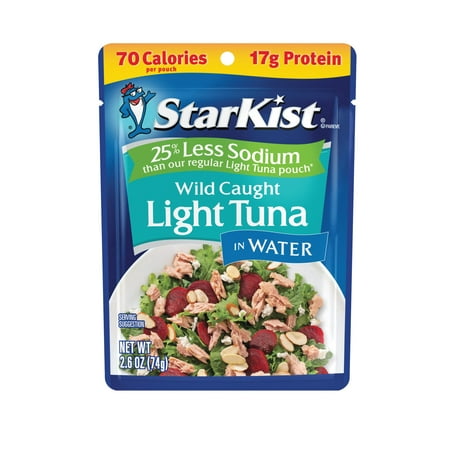 Starkist Reduced Sodium Chunk Light Tuna in Water - 2.6 Oz. Pouch