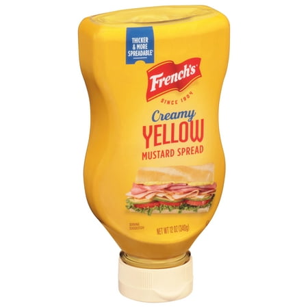 French S Creamy Yellow Mustard Spread  12 Oz
