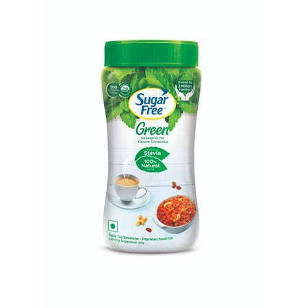 Sugar Free Green Stevia Jar  200 G | 100% Plant-Based Natural Sweetener | Equivalent to Sweetness from 1Kg Sugar | 100% Natural Stevia Leaves| Sweet L