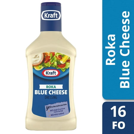 Kraft Roka Blue Cheese Salad Dressing 16 Fl Oz Bottle (Pack of 2)
