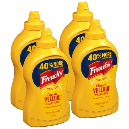 French S Classic Yellow Mustard  20 Oz (Pack of 4)