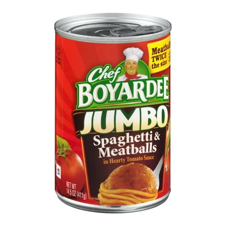 Chef Boyardee  Jumbo Spaghetti and Meatballs  14.5-Ounce Can (Pack of 6)