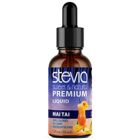 Mai | Organic Liquid | Best Sugar Substitute | 100% Pure Extract | All Naturally Sweet | Non-Bitter  0 Calorie  NON-GMO  Diabetic & Keto Friendly (1Oz