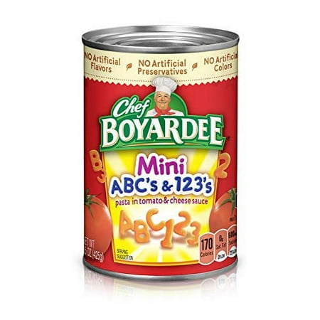 Chef Boyardee Mini ABC S & 123 S Pasta  15 Ounce (Pack of 12)