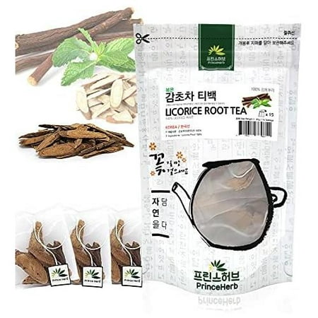 HERB TEA] 100% Natural Roasted Licorice Root/Sweet Root Teabag Tea Roasted Licorice Root Tea Bag 45G (15 Teabags)