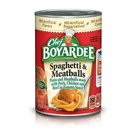 Chef Boyardee Spaghetti and Meatballs  14.5 Oz Cans  Pack of 4