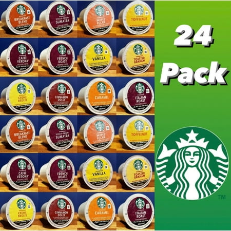 Mega 24-Pack Starbucks K-Cup Sampler  2 Each of 12 Different Flavors and Roasts