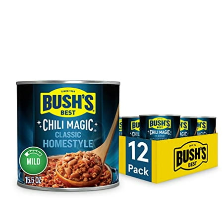 Bushs Best Chili Magic Traditional Mild Chili Starter by Bushs Best 15.5 Oz. (Case of 12) Packaging May Vary