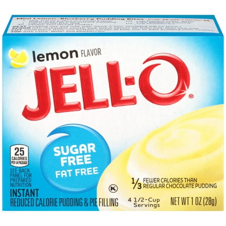 Jell-O Instant Lemon Sugar-Free Fat Free Pudding & Pie Filling (1 Oz Boxes  Pack of 6)