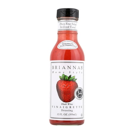 Brianna S - Salad Dressing - Blush Wine Vinaigrette - Case of 6 - 12 Fl Oz.