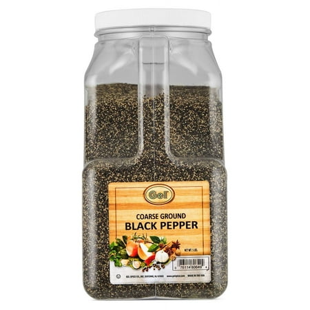 Coarse Ground Black Pepper 18-24 Mesh - Food Service Size - 5 Lbs