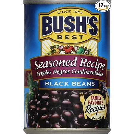Bush S Best Seasoned Black Beans  15 Oz