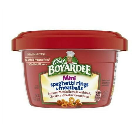 Chef Boyardee Mini-Bites Spaghetti Rings & Meatballs  7.5 Oz.