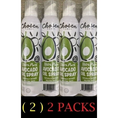 2x 2 Pack Chosen Foods 100% Pure Avocado Cooking Oil Spray 16 OZ - (2) 2 PACKS