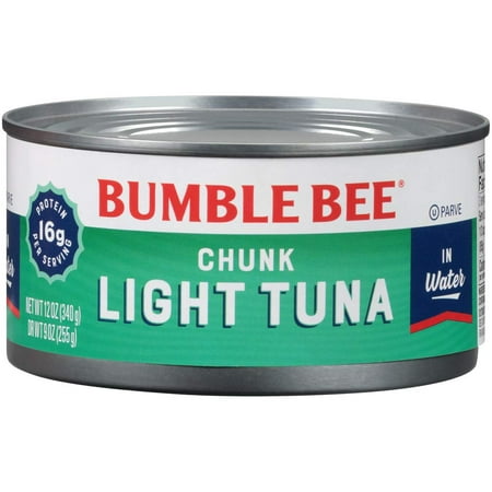 Chunk Light Tuna in Water  12 Oz Cans (Pack of 12) - Wild Caught Tuna - 16g Protein per Serving - Non-GMO Project Verified  Gluten Free  Kosher - Grea