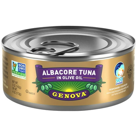 Premium Albacore Tuna in Olive Oil  Wild Caught  Solid White  5 Oz. Can (Pack of 12)