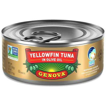 Premium Yellowfin Tuna in Olive Oil  Wild Caught  Solid Light  5 Oz. Can (Pack of 24)