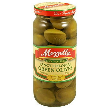 Mezzetta Olive Colossal Fancy  10 Oz (Pack of 6)