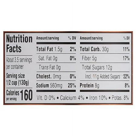 BUSH S 15.8 Oz Zero Sugar Baked Beans  Source of Plant Based Protein and Fiber  Low Fat  Gluten Free  (Pack of 12)