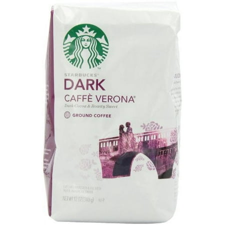 Starbucks Caffe Verona Ground Coffee  12 Ounce (Pack of 6)