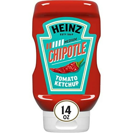 Heinz Tomato Ketchup Blended with Chipotle  14 Oz Squeeze Bottle