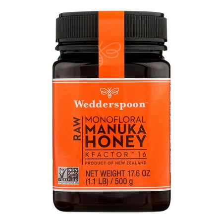 (6 Pack) Wedderspoon GMO-Free Raw Monofloral Manuka Honey  17.6 Oz
