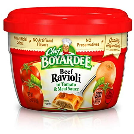 Chef Boyardee Beef in Tomato & Meat Sauce Ravioli  7.5 Oz. (Pack of 12)