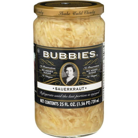 Bubbies Sauerkraut  25 Ounce -- 6 per Case