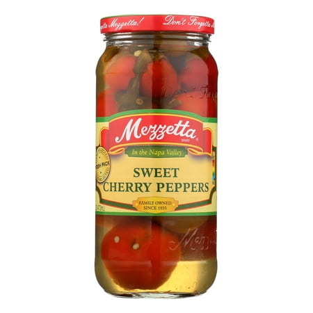 Mezzetta Sweet Cherry Peppers - Case of 6 - 16 Oz.