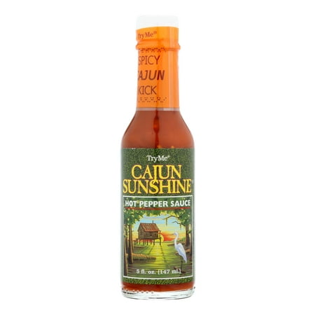 Pack of 6  Try Me Cajun Sunshine Hot Pepper Sauce  5 Fl Oz