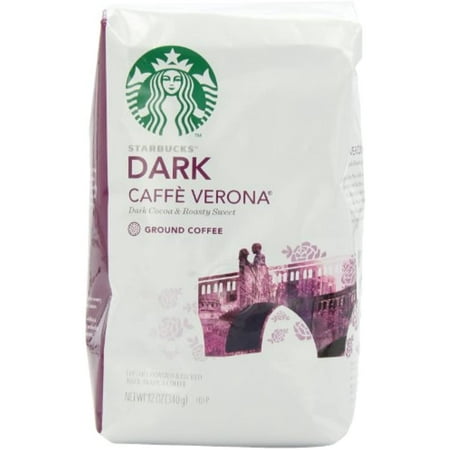 Starbucks Caffe Verona Ground Coffee  12 Ounce (Pack of 6)