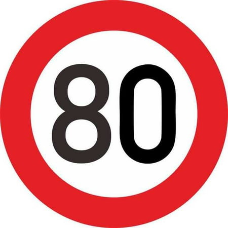 QWZNDZGR High Quality Fashion Car Sticke Decalr Speed Limit 10 20 30 40 50 60 70 80 90 Km/h for Various Car Decoration