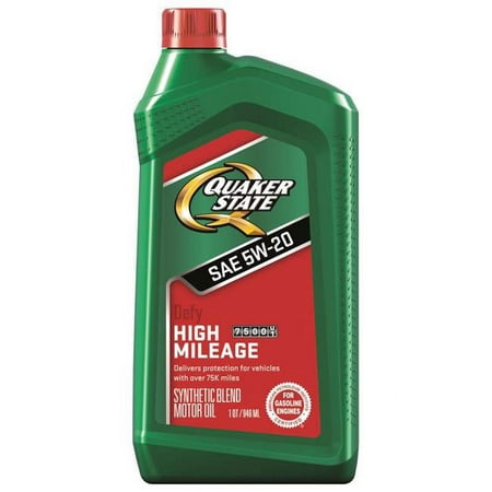 Quaker State 1 Qt. 5W-20 Gasoline Synthetic Blend Motor Oil - Pack of 6