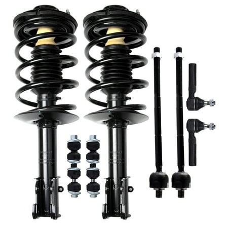 CCIYU Complete Suspension Kit Fits 01 02 03 04 05 06 07 08 09 10 PT Cruiser Includes Strut Spring Assembly  Stabilizer Bar Link Kit  Tie Rod End Fits 
