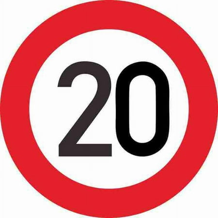 QWZNDZGR High Quality Fashion Car Sticke Decalr Speed Limit 10 20 30 40 50 60 70 80 90 Km/h for Various Car Decoration