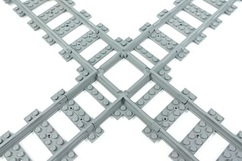 Trixbrix Long Crossings - 2pcs Compatible with Lego City Train Sets 60197 60198 10277 60205 60238 thumbnail