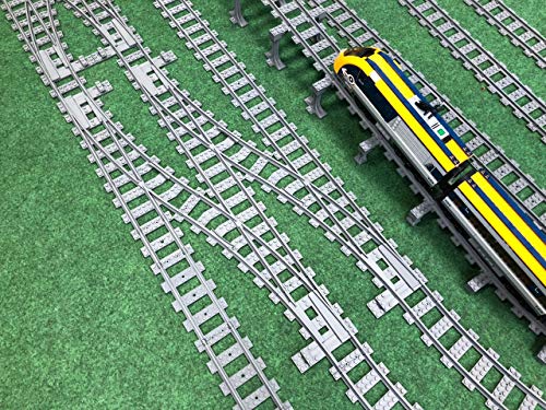 Trixbrix Long Crossings - 2pcs Compatible with Lego City Train Sets 60197 60198 10277 60205 60238 thumbnail