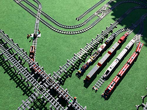 Trixbrix Long Crossings - 2pcs Compatible with Lego City Train Sets 60197 60198 10277 60205 60238 thumbnail