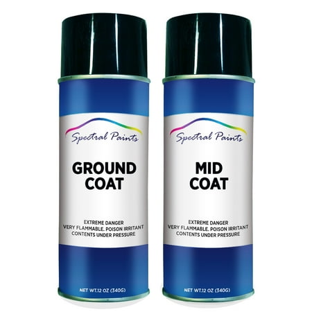 Spectral Paints Compatible/Replacement for Cadillac 9797 Canyon Yellow Pearl: 12 Oz. Ground & Mid Touch-up Spray Paint