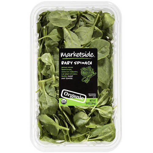 Marketside Organic Baby Spinach Salad, 10 Oz. Image