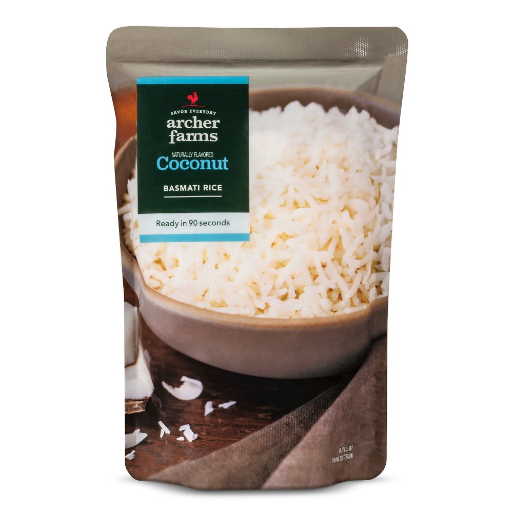 Coconut Basmati Rice Microwaveable Pouch - 8.8oz - Archer Farms Image