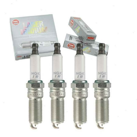 4 Pc NGK 96588 Laser Iridium Spark Plugs for 4719 9756 CB5E 12405 AA CB5E-12405-AA CYFS12Y2 ITV20TT SP537 Ignition Wire Secondary
