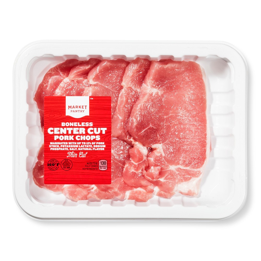 Center Cut Chops Boneless Thin Pork Image