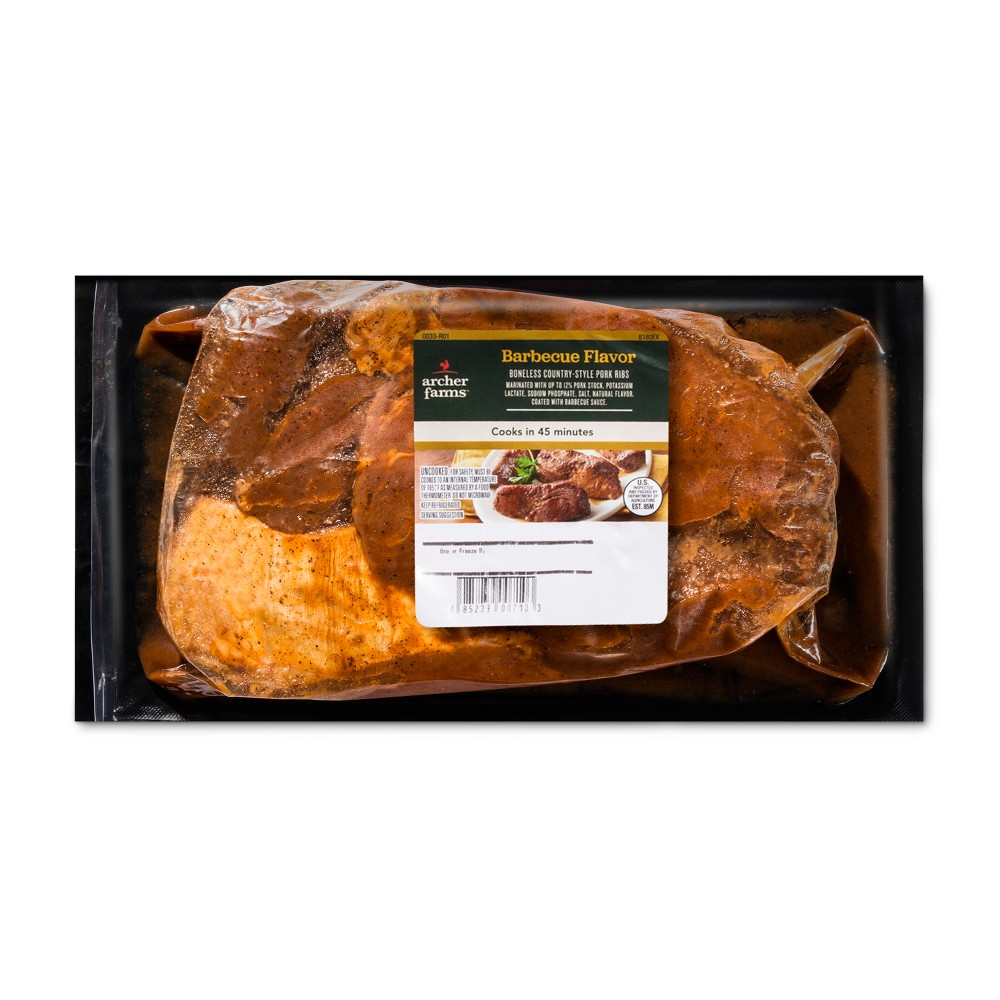 BONELESS COUNTRY-STYLE PORK RIBS, BARBECUE