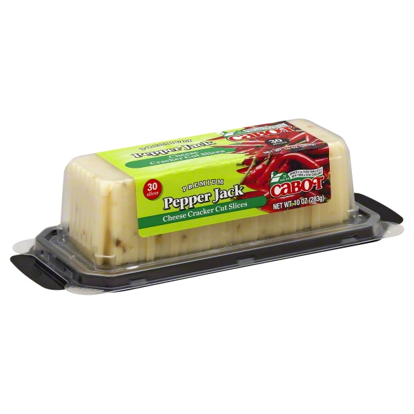Cabot, Premium Cracker Cut Slices Pepper Jack Cheese